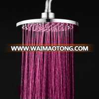 Temperature Controlled Round 8 Inch LED Top Overhead Shower