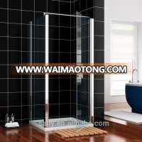 A0703P+F07116 FRAMELESS PIVOT shower DOOR 6mm GLASS EASY CLEAN SHOWER ENCLOSURE WITH SIDE SHOWER PANEL