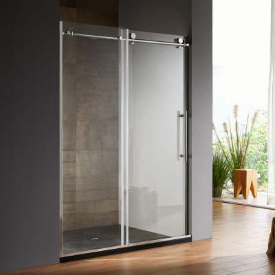 China Foshan Latest Design Luxury Portable 10MM Tempered Glass  Sliding Shower Cabin