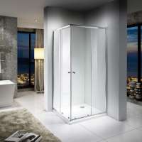 Sliding Glass Door Square Shower Room