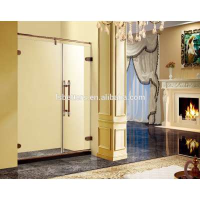 Rose Gold Hinge Door Tempered Glass Poland Modem Luxury Shower Cabin