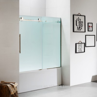 SUS304 Stainless Steel Bathtub Glass Shower Doors